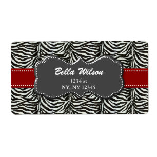 trendy address shipping label