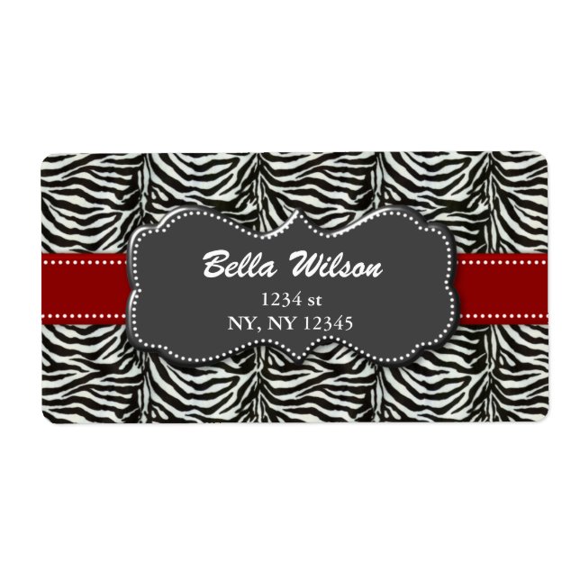 trendy address shipping label (Front)