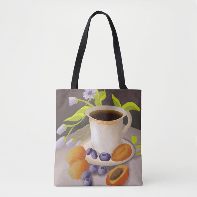 Trendy Aesthetic Everyday Canvas Tote Bag (Front)