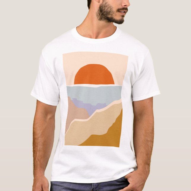 trendy aesthetic landscape T-Shirt (Front)