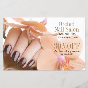 Trendy Aesthetician SPA Nail Salon Price Lists Flyer