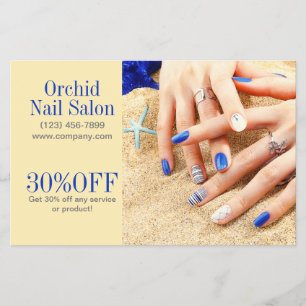 Trendy Aesthetician SPA Nail Salon Price Lists Flyer