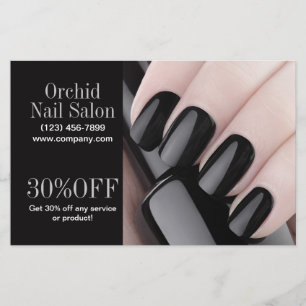 Trendy Aesthetician SPA Nail Salon Price Lists Flyer