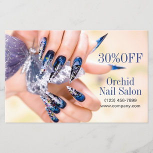 Trendy Aesthetician SPA Nail Salon Price Lists Flyer