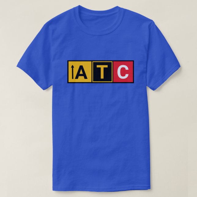 Trendy Air Traffic Control T-Shirt from the Runway (Design Front)