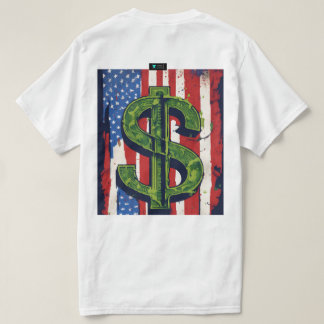Trendy American Dollar T-Shirt Design