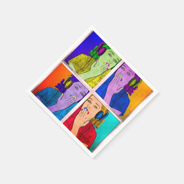 Trendy and Colourful Napkin (Corner)