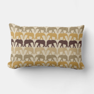 Trendy and Cool Elephant Pattern Lumbar Cushion