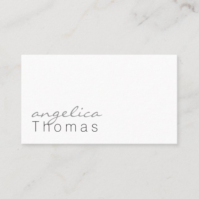 Trendy and Elegant Business Card (Front)