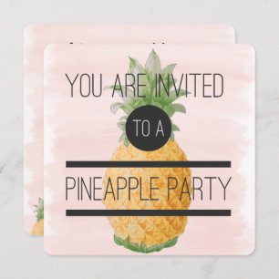 Trendy and fun Pineapple Party Invitation