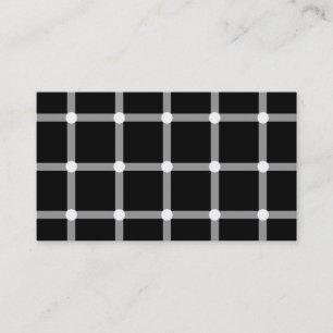 Trendy and modern black and white optical illusion business card