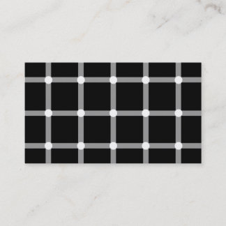 Trendy and modern black and white optical illusion business card