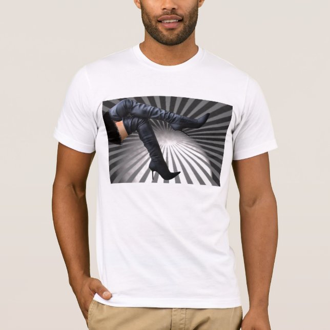 Trendy and Modern Boot Art T-Shirt (Front)