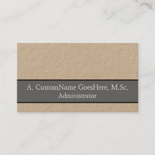 Trendy and Sleek Administrator Business Card