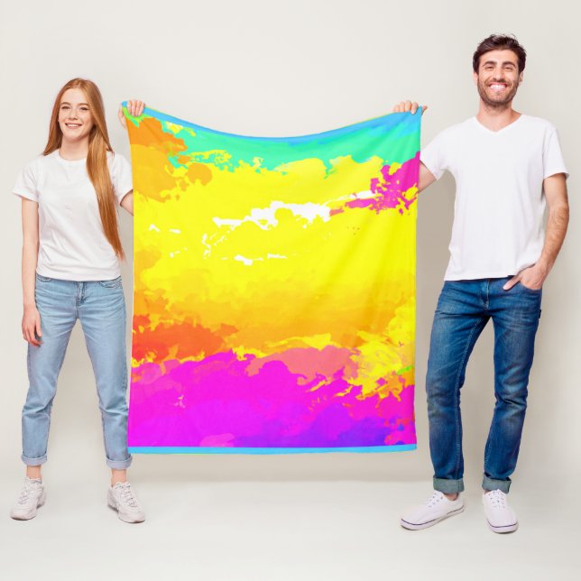 Trendy and Timeless Clouds Patterns Art Fleece Blanket (In Situ)