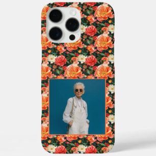 Trendy Anniversary Gift Rose Floral Custom iPhone 16 Pro Max Case