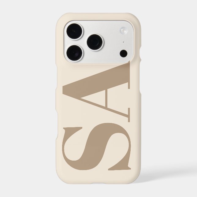 trendy Antique White with Monogram Case-Mate (Back)
