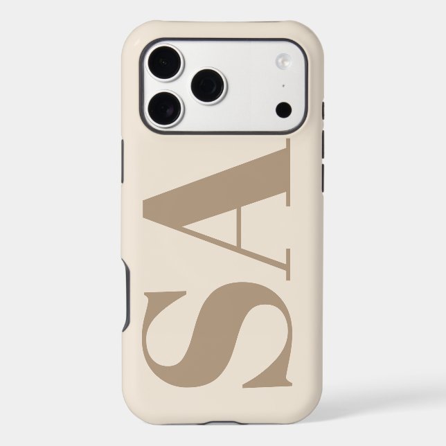 trendy Antique White with Monogram Case-Mate (Back)