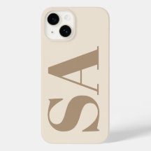 trendy Antique White with Monogram Case-Mate