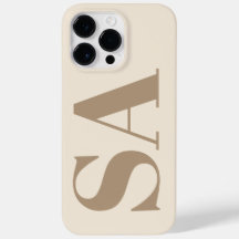 trendy Antique White with Monogram Case-Mate