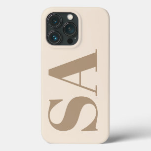 trendy Antique White with Monogram Case-Mate iPhone 13 Pro Case