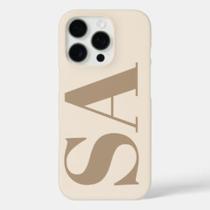 trendy Antique White with Monogram Case-Mate iPhone 16 Pro Case