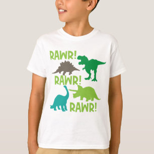 Trendy Apparel for Children; Dinosaur Print Kids T-Shirt