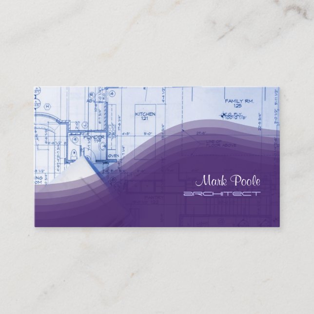 Trendy Architect business cards (Front)