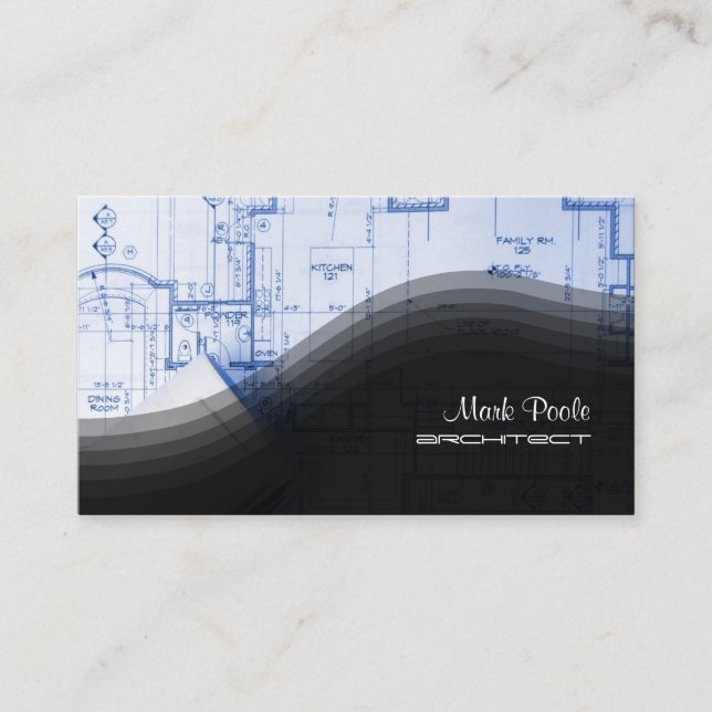 Trendy Architect business cards (Front)