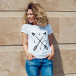 Trendy Arrows LOVE T-Shirt<br><div class="desc">Stylish and chic typography design.</div>