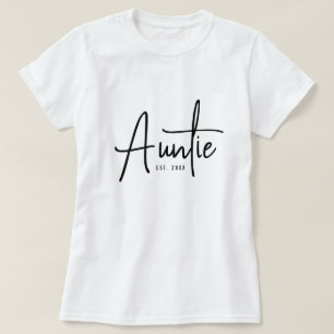 Trendy auntie t shirt gift for your favourite aunt