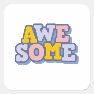 Trendy Awesome Sticker