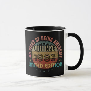 TRENDY AWESOME YEAR OF BIRTH BIRTHDAY GIFT MUG