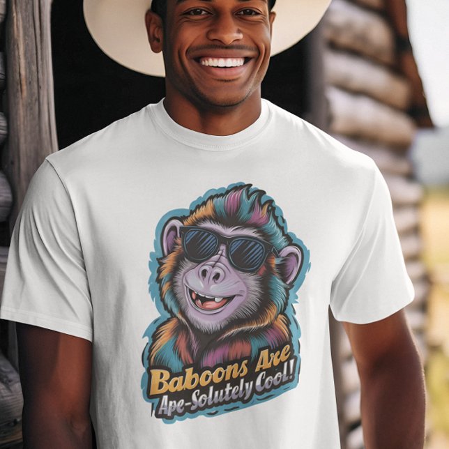 Trendy Baboon: Shades and Swag T-Shirt (Creator Uploaded)