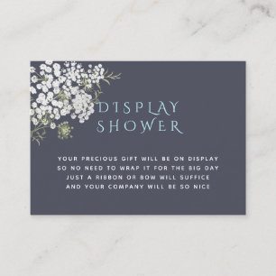 Trendy Baby's Breath Baby Shower Display Shower Enclosure Card
