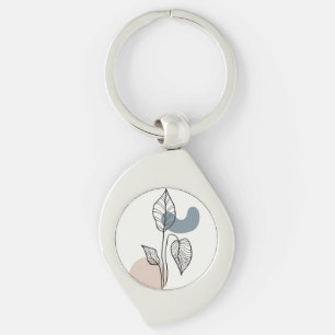 Trendy background design key ring