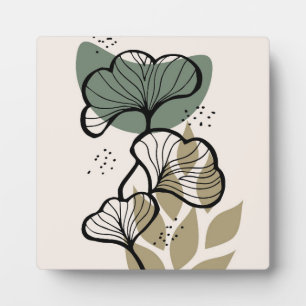 Trendy background design plaque