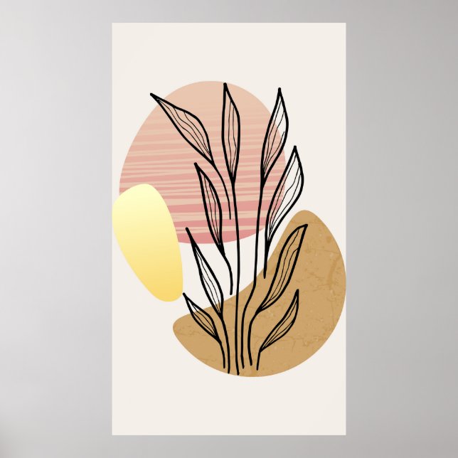 Trendy background design  poster (Front)