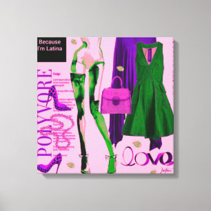 Trendy Bags Fashion Purses Top Totes Dresses Canvas Print