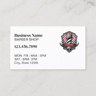 Trendy Barbershop Professional Hair Clipper Barber Business Card