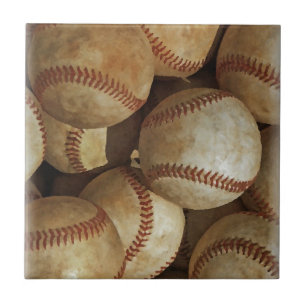 Trendy Baseball Artwork Tile