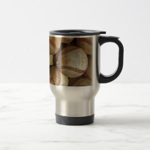 Trendy Baseball Artwork Travel Mug