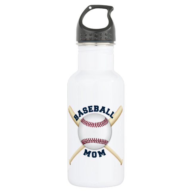 Trendy baseball mum 532 ml water bottle (Front)