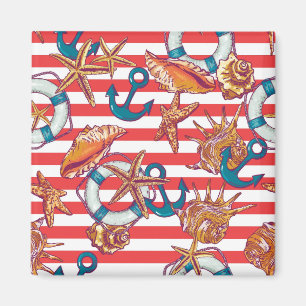 Trendy Beach Pattern Magnet
