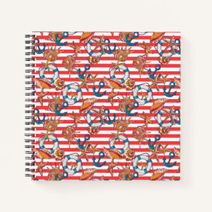Trendy Beach Pattern Notebook