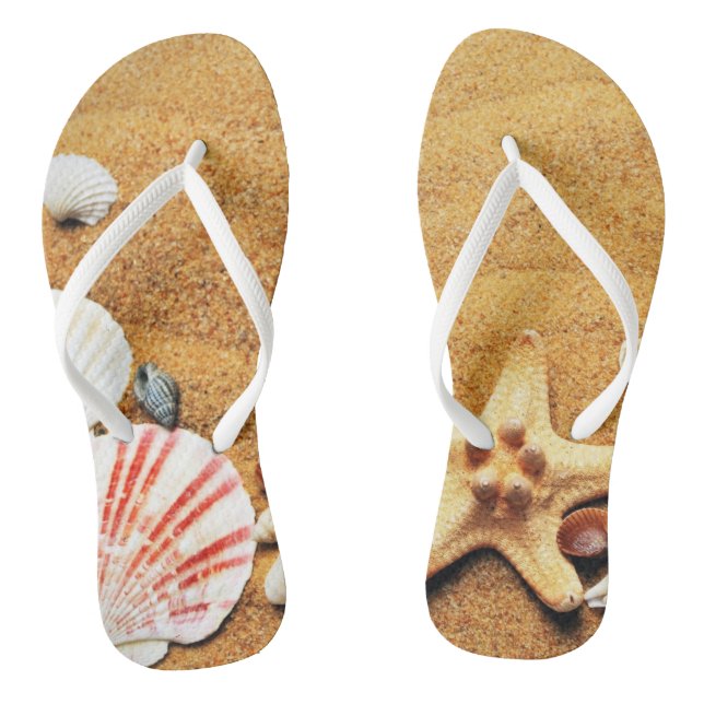 Trendy Beachy Beach with you Flip Flops (Footbed)