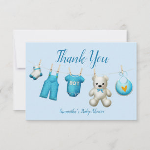 Trendy Beautiful Baby Shower Thank You Card