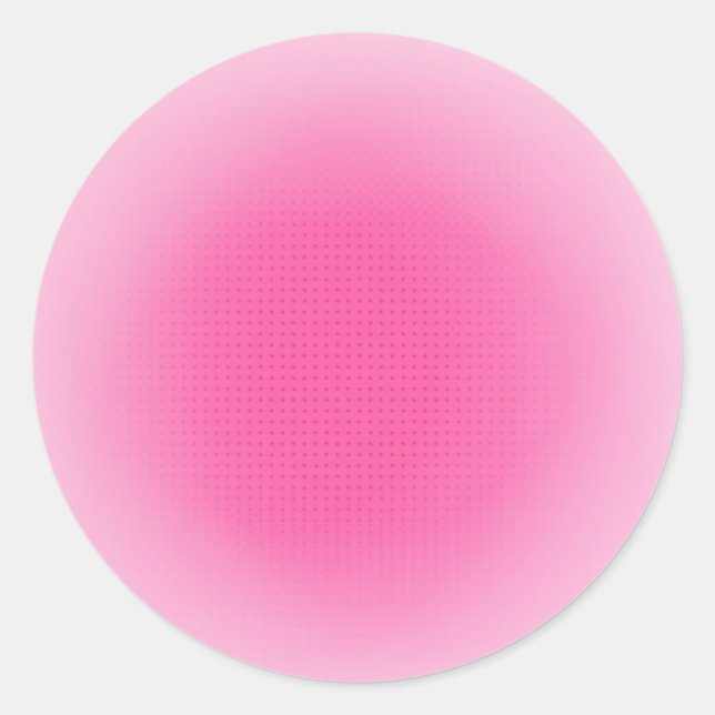Trendy Beautiful Pink Colour Elegant Blank Templat Classic Round Sticker (Front)