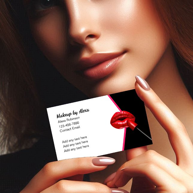 Trendy Beauty Makeup Artists Business Cards (Creator Uploaded)