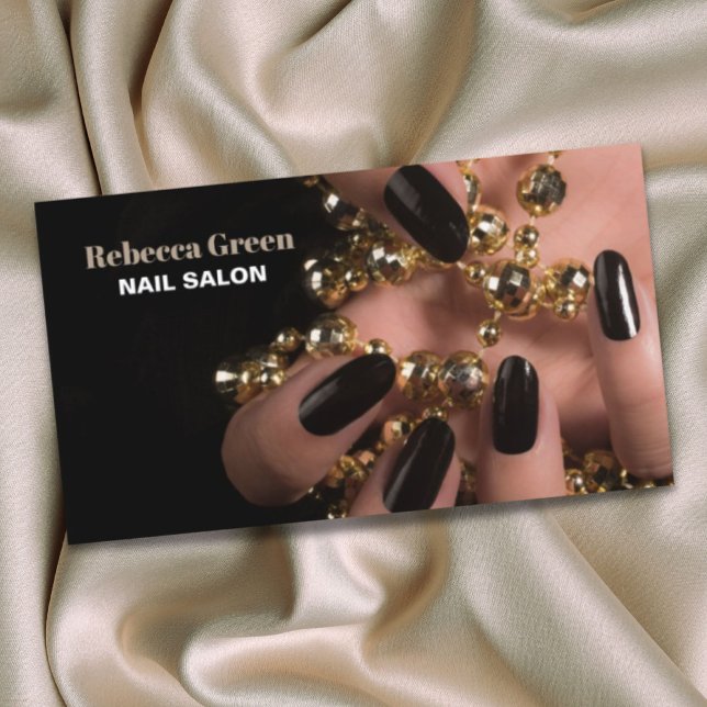 Trendy beauty manicurist nail artist nail salon business card (Trendy beauty manicurist nail artist nail salon business card)